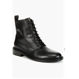VINCE Cabria Lace-Up Combat Boots Black 8.5